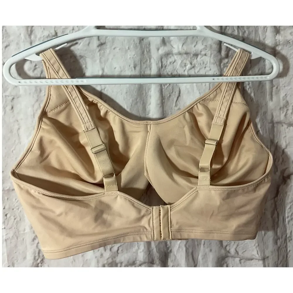 Bali 42DD Beige Passion Comfort Minimizer Bra 3385 Underwire Seamless - Picture 2 of 5